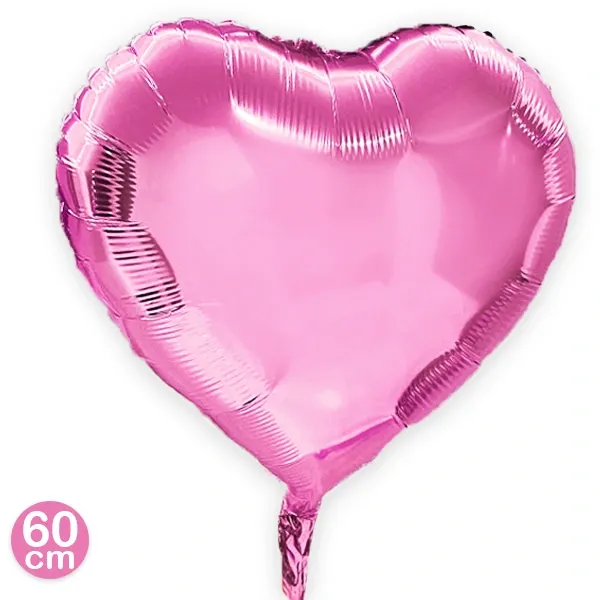Pembe Kalp Folyo Balon (60 cm)