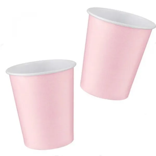 Pembe Karton Bardak (8 adet)
