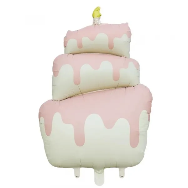 Pembe Pasta Folyo Balon (90x55 cm)