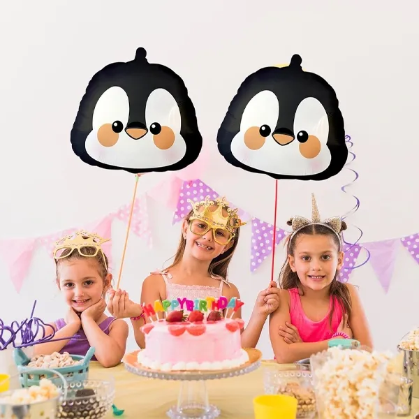 Penguen Kafa Folyo Balon (50x49 cm)