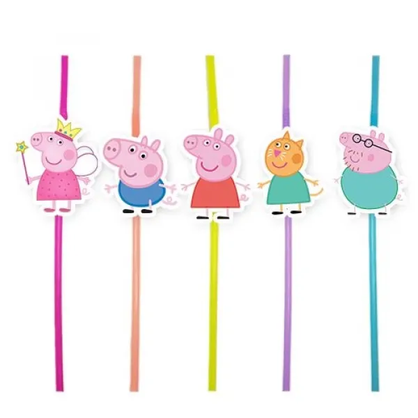 Peppa Pig Artistik Pipet 10 Adet