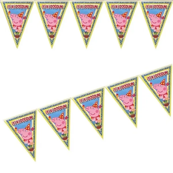 Peppa Pig Flama Bayrak 1.5 Metre