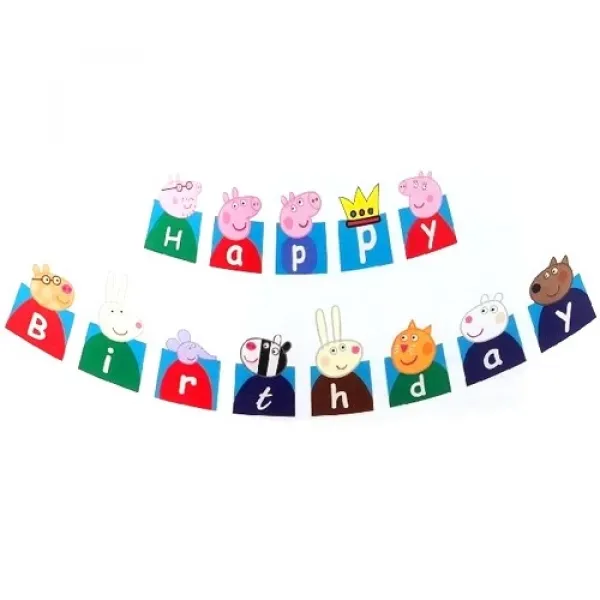 Peppa Pig Happy Birthday Yazısı