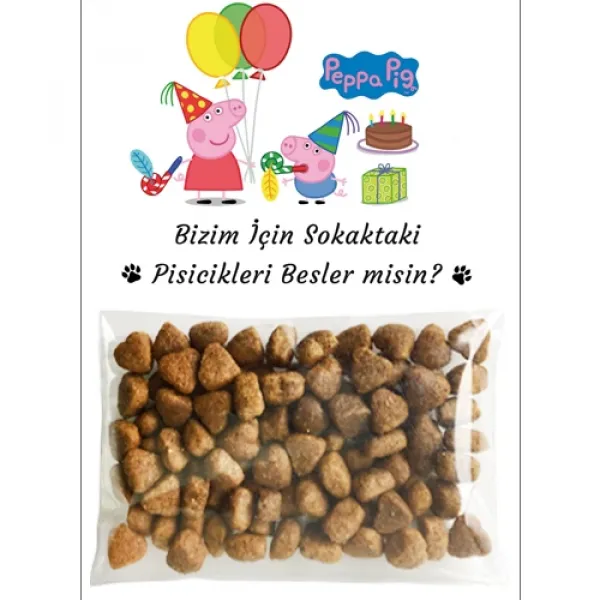 Peppa Pig Hediyelik Kedi Maması Erkek 5 Adet