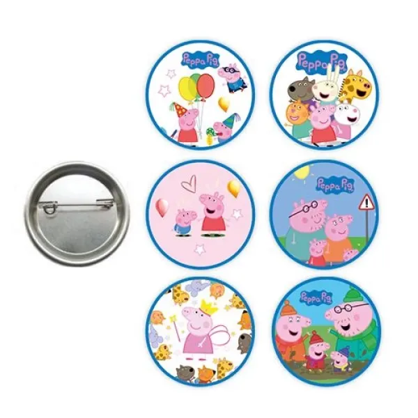 Peppa Pig Rozet 6 Adet