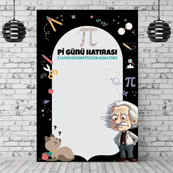 Pi Günü Hatıra Afişi 100*150 cm