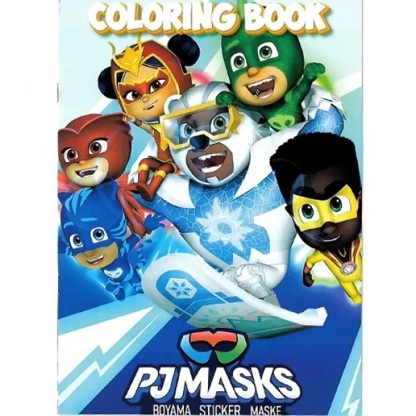 16 Sayfa Pijamaskeliler Boyama Kitabı Stickerlı 1 Adet