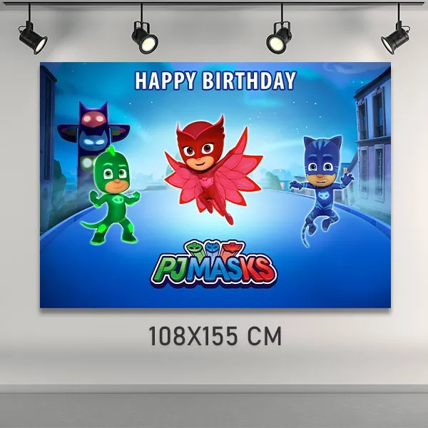 Pijamaskeliler Doğum Günü Afişi (108x155 cm)