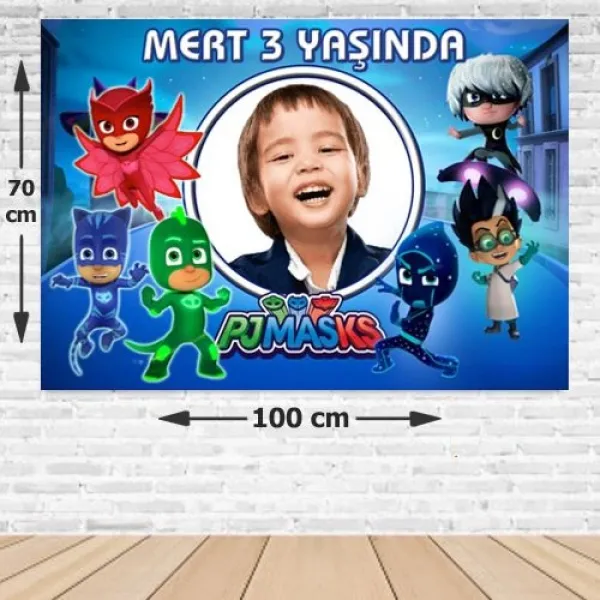 Pijamaskeliler Doğum Günü Afişi 70*100 cm