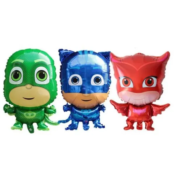 Pijamaskeliler Folyo Balon Seti 3lü