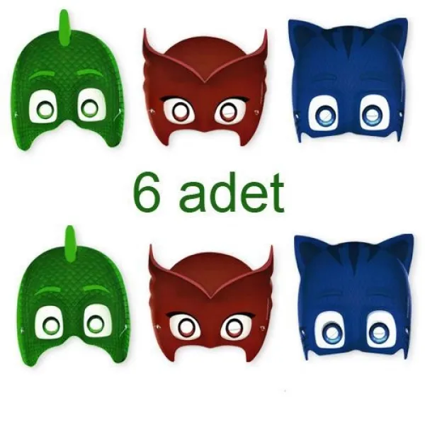 Pijamaskeliler Kağıt Maske (6 Adet)