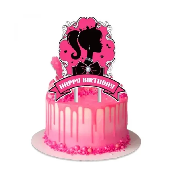 Pink Girl Doğum Günü Partisi Süsleme Seti