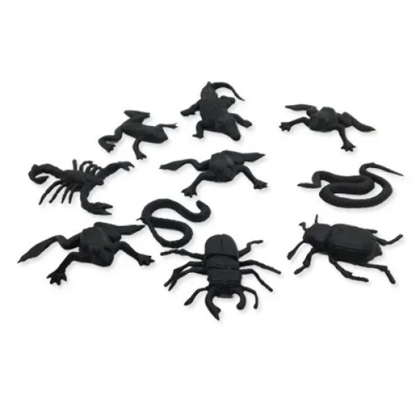 Pinyata İçi Siyah Böcek ve Sürüngenler 10 adet