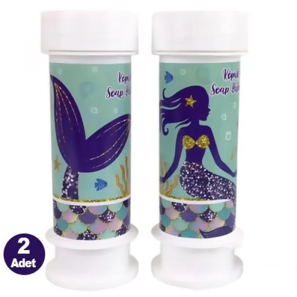 Pırıltılı Deniz Kızı Köpük Baloncuk (2 Adet)