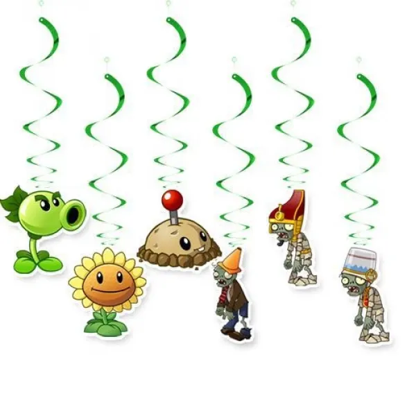 Plants vs Zombies Tavan Süs 6 Adet