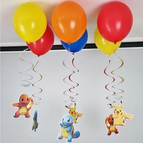 Pokemon Balonlu Tavan Süsü 6lı