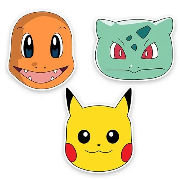 Pokemon Kağıt Maske 6 Adet