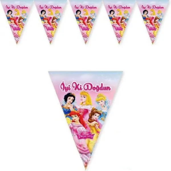 Prenses Flama Bayrak Süs (2 metre)