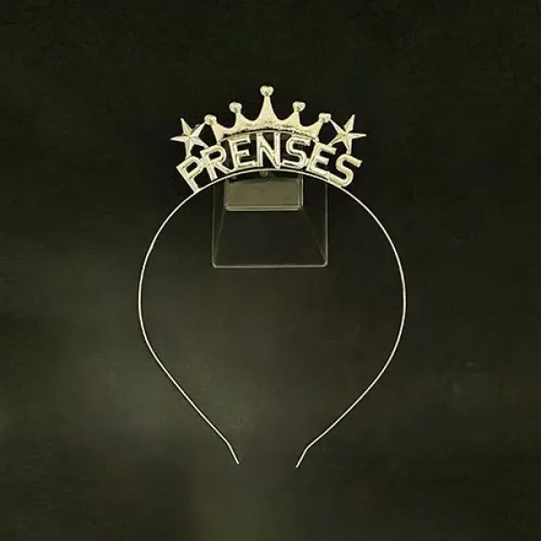 Prenses Metal Taç Gümüş