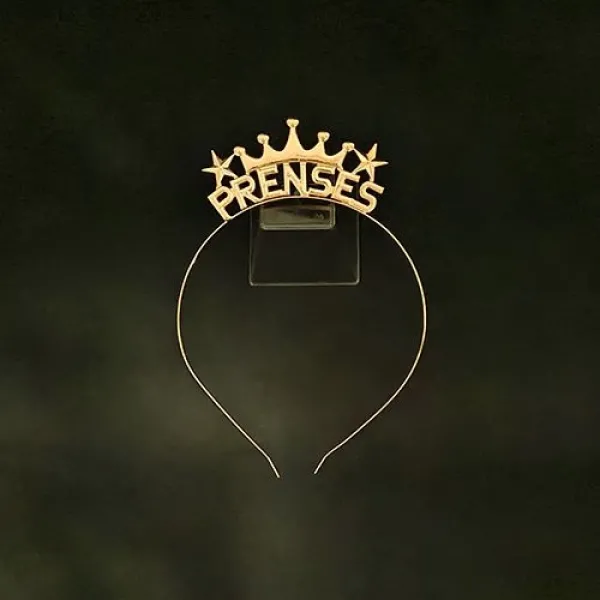 Prenses Metal Taç Rose Gold