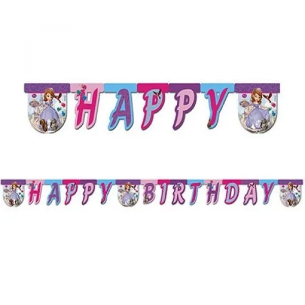 Prenses Sofia Happy Birthday Yazısı (2 m.)