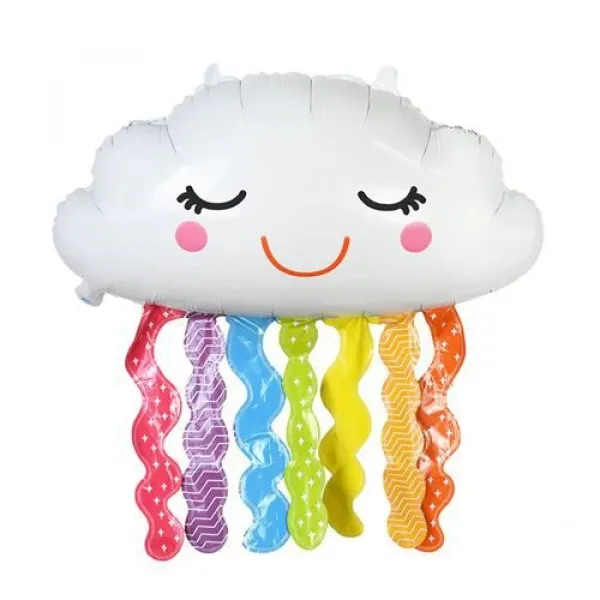 Püsküllü Bulut Folyo Balon 73x46 cm