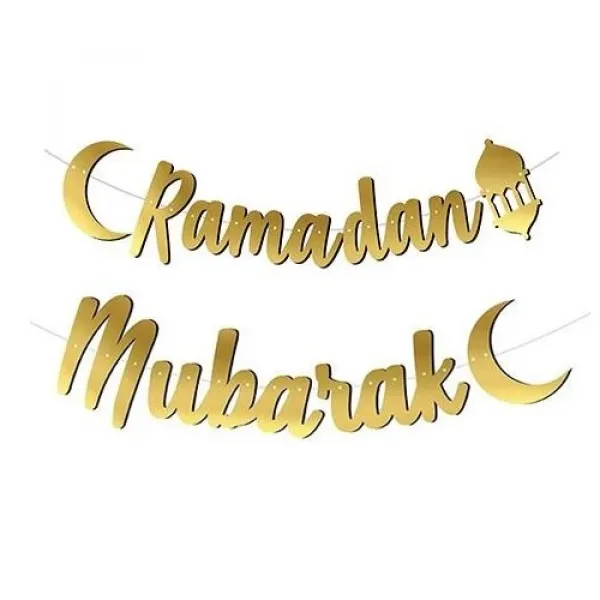 Ramadan Mubarak Kaligrafi Banner 200 cm