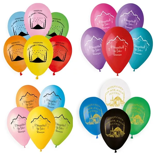 Ramazan Baskılı Balon (10 Adet)