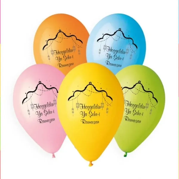 Ramazan Baskılı Balon (10 Adet)