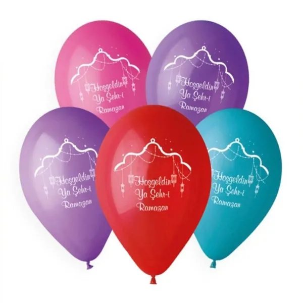 Ramazan Baskılı Balon (10 Adet)