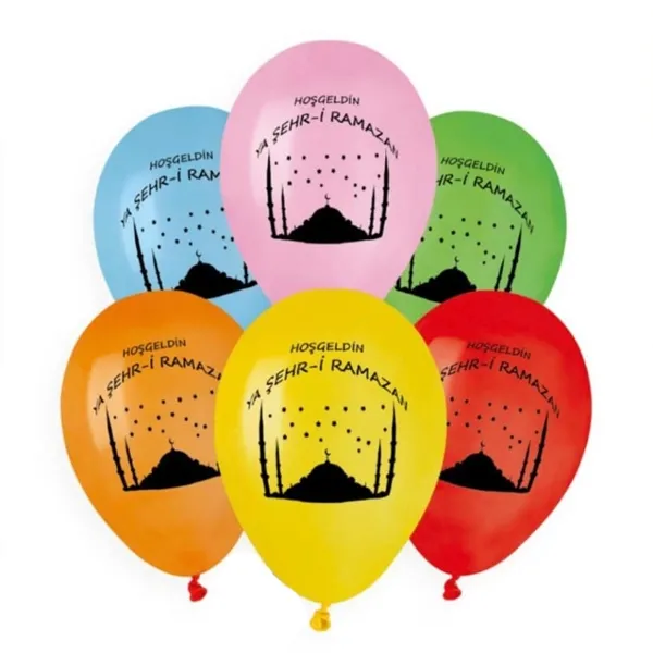 Ramazan Baskılı Balon (10 Adet)