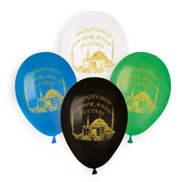 Ramazan Baskılı Balon (10 Adet)