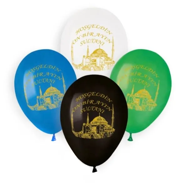 Ramazan Baskılı Balon (10 Adet)