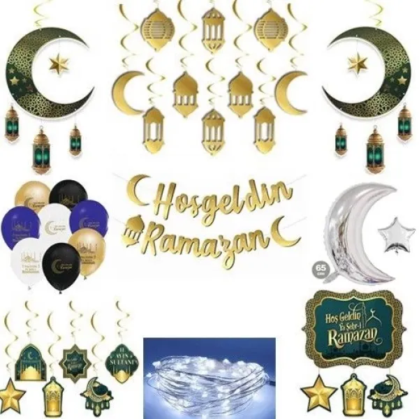 Ramazan Dekor Seti Lüks 9 Parça