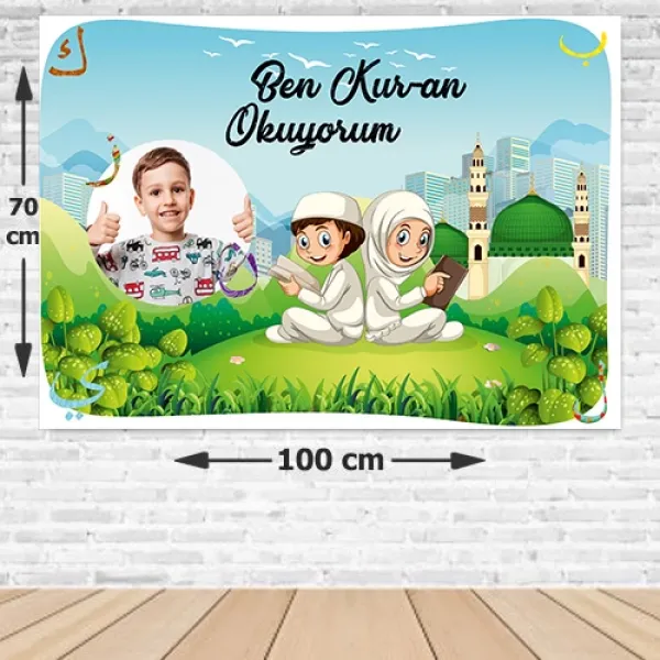 Ramazan Kuran Okuyorum Afişi 70*100 cm