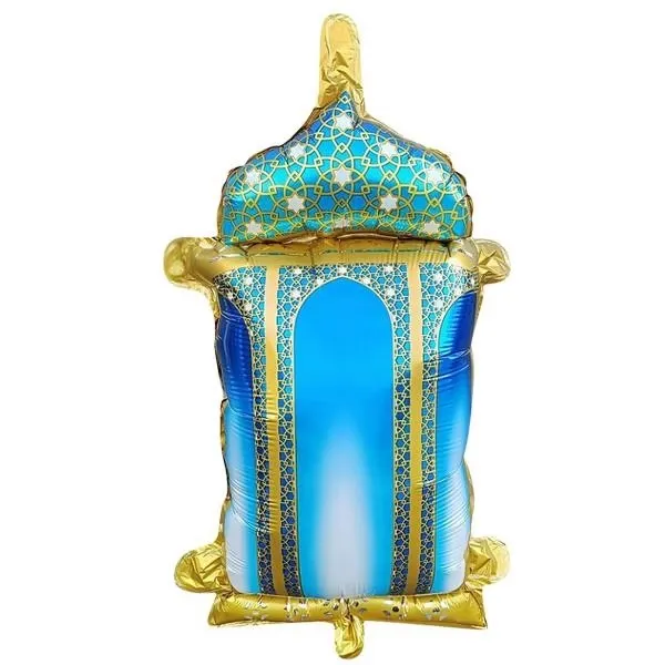 Ramazan Mavi Kandil Figürlü Folyo Balon 45 cm