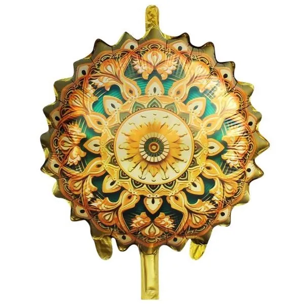 Ramazan Motifli Folyo Balon Yeşil (45 cm)