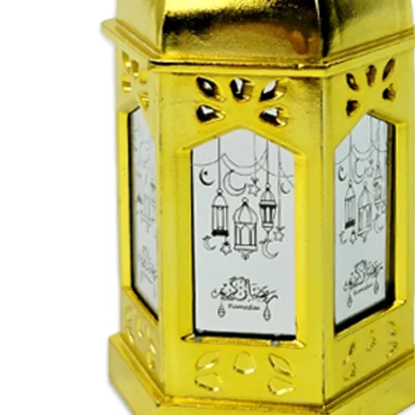 Ramazan Plastik Led ışıklı Fener Kandil (12x6 cm)