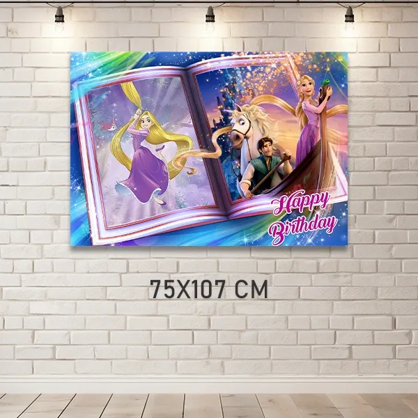 Rapunzel Doğum Günü Parti Afişi (75x107 cm)