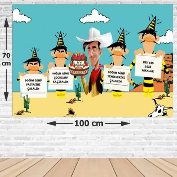 Red Kit Yetişkin Doğum Günü Parti Afişi 70*100 cm