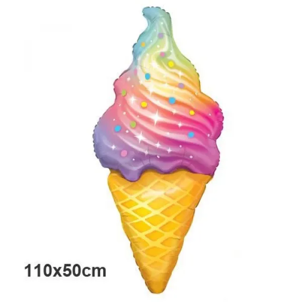 Rengarenk Dondurma Folyo Balon 110x50 cm