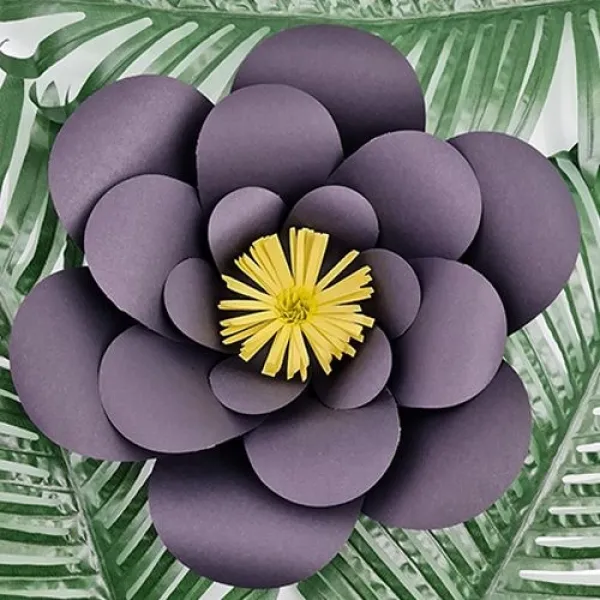 Renkli Kağıt Çiçekler 1 Adet (30 cm)