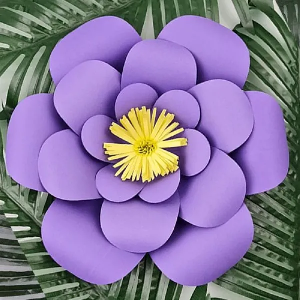 Renkli Kağıt Çiçekler 1 Adet (30 cm)