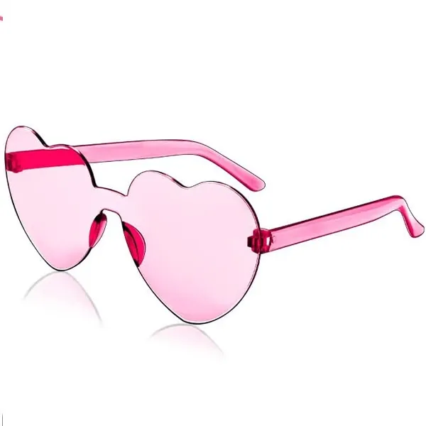 Retro Karışık Renkli Kalp Gözlük 1 Adet