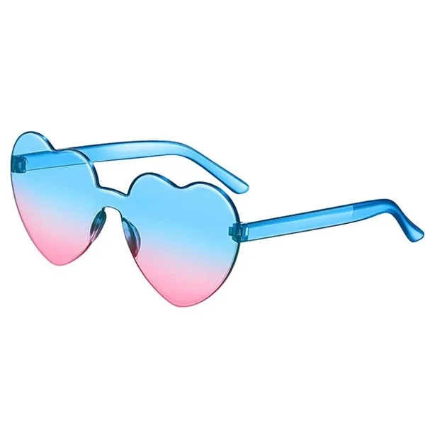 Retro Karışık Renkli Kalp Gözlük 1 Adet