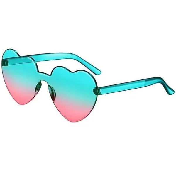 Retro Karışık Renkli Kalp Gözlük 1 Adet