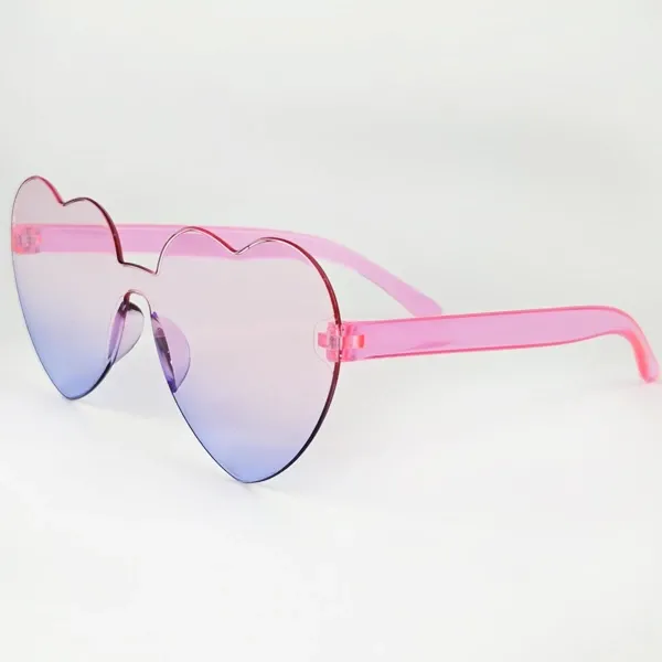 Retro Karışık Renkli Kalp Gözlük 1 Adet