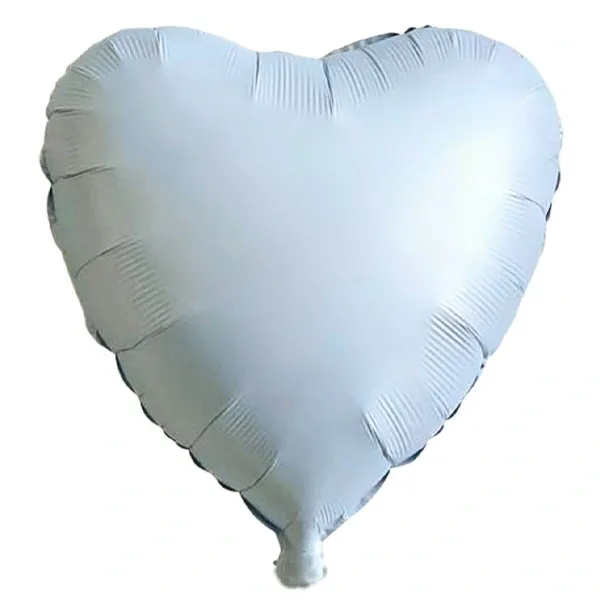 Retro Mavi Kalp Folyo Balon (45 cm)