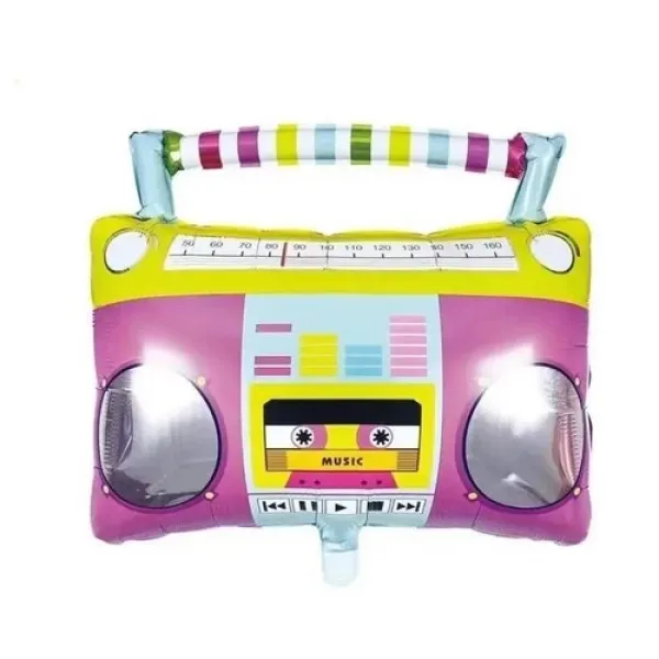 Retro Müzik Seti Folyo Balon 53*58 cm