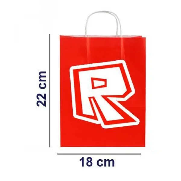 Roblox Kağıt Hediye Çantası 1 adet 18x22